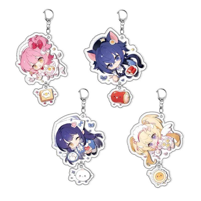 Sandwich Shugo Chara Anime Xung Quanh Hinamori Amu Tsukiyomi Ikuto Acrylic Móc Khóa Quà Tặng Giáng S