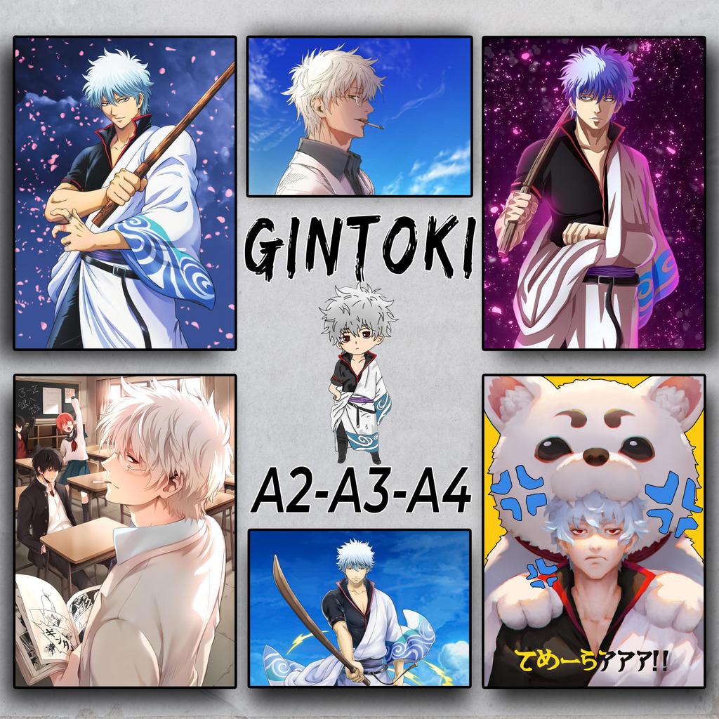 Gintoki Sakata - Poster Anime A2 A3 A4 - Dán tường | Gintama