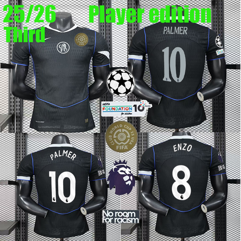 Áo đấu thứ ba Palmer của Chelsea 2025/26 - Phiên bản dành cho cầu thủ với các ngôi sao như Enzo Gitt