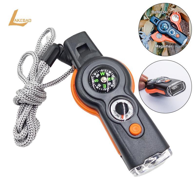 [LAKEBAO] Còi sinh tồn 7 trong 1 đa chức năng 7 trong 1 mới ngoài trời có đèn LED, Andpass [MỚI]