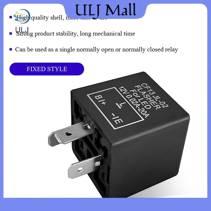 Rơle nhấp nháy điện tử LED ULJ CF13 CF13 JL-02 EP34 3-Pin 12V 0,02A-20A Rơle cố định cho phụ kiện ô 