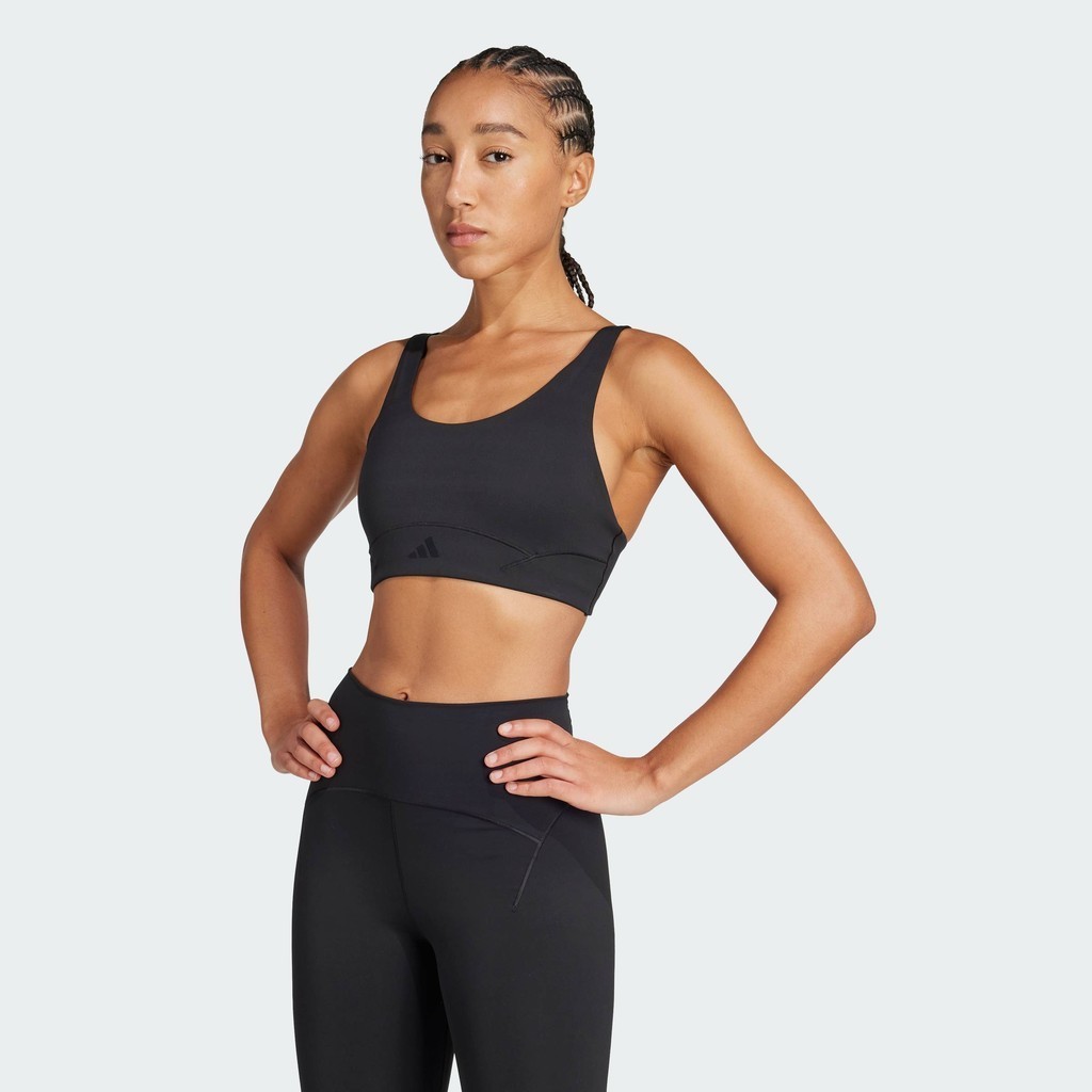 adidas Gym & Training adidas All Me Luxe Medium Support Bra Women Black JL5509