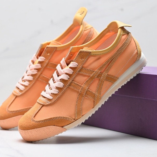 Onitsuka Tiger MEXICO 66 DELUXE Giày thể thao màu cam cổ thấp thông thường