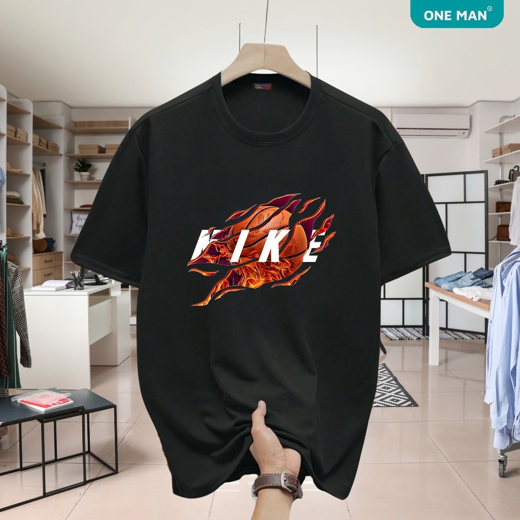 Áo thun cổ tròn ONE MAN nam nữ chất liệu cotton 100% nhập khẩu mềm mại phong cách boy phố thể thao n
