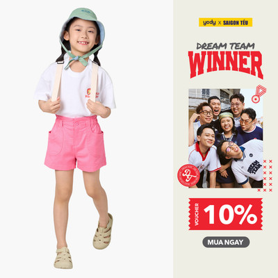 Quần Shorts bé YODY, quần cộc bé gái xếp li TRA GKCS25S025