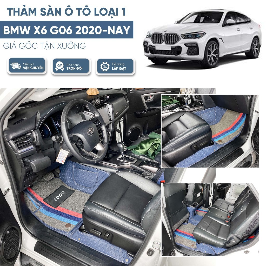 [MẪU MỚI] Thảm sàn 6D BMW X6 2020-nay G06 Da loại 1 - Hàng chính hãng - BH trọn đời