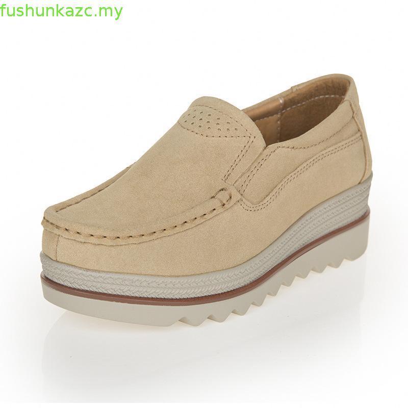CaobabaReady StockNữ Loafer Nữ Flat Work Moccasin Giày Da Nữ raya