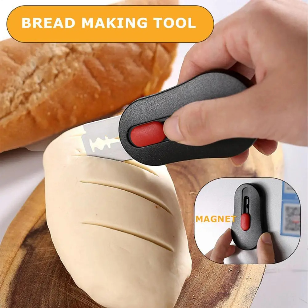Bột Bột Bánh Mì Điểm Lame Bánh Mì Bắn Dụng Cụ Với 5 Lưỡi Dao Làm Bánh Lame Dough Scoring Dao Hộ Gia 