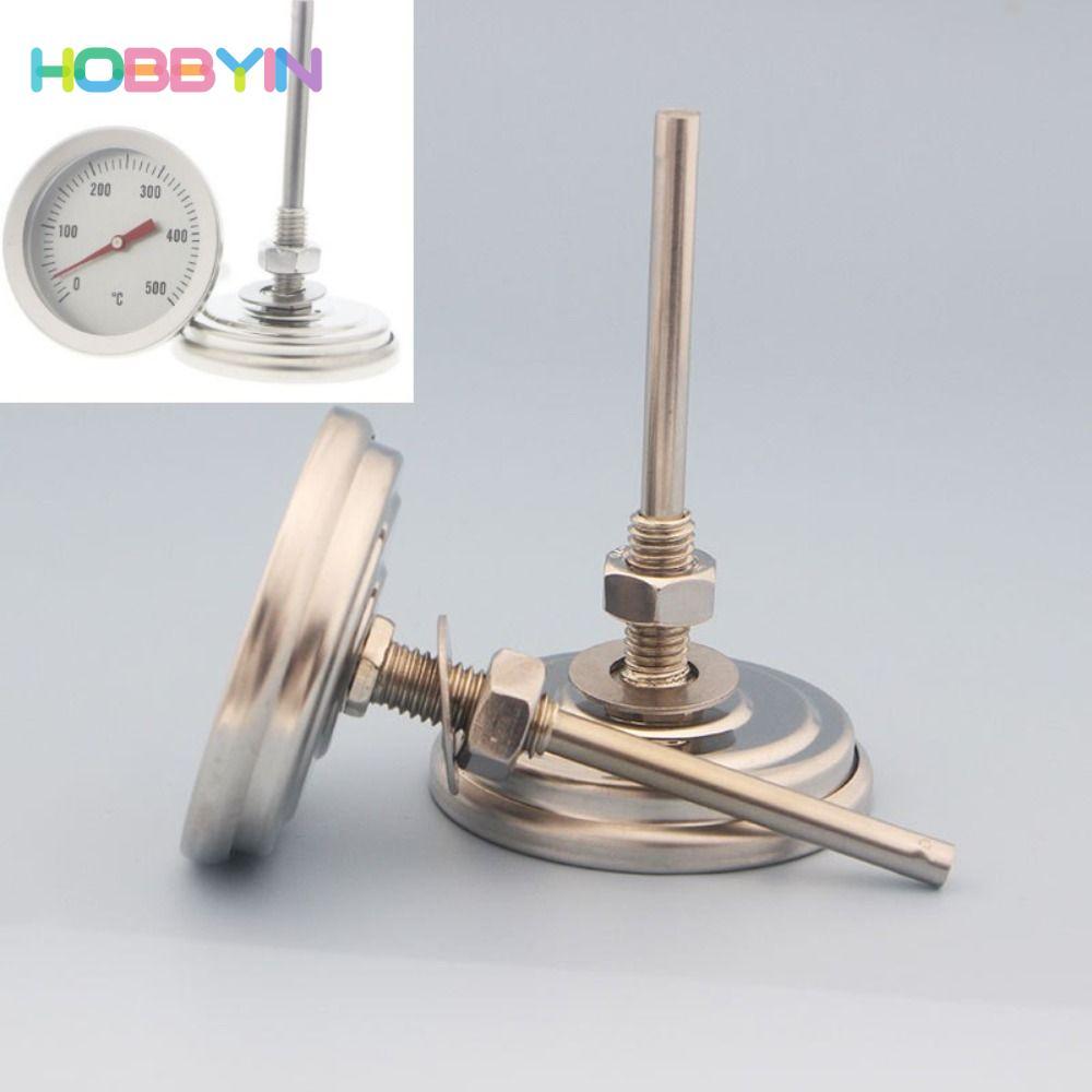 Dụng cụ giữ nhiệt BBQ HOBBYIN Thép không gỉ 0-500°C Đồng hồ đo nhiệt độ