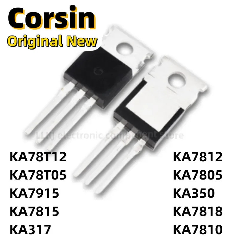 5 CHIẾC KA78T12 KA78T05 KA7915 KA7815 KA317 KA7812 KA7805 KA350 KA7818 KA7810 TO-220 MOS FET / Hiệu 