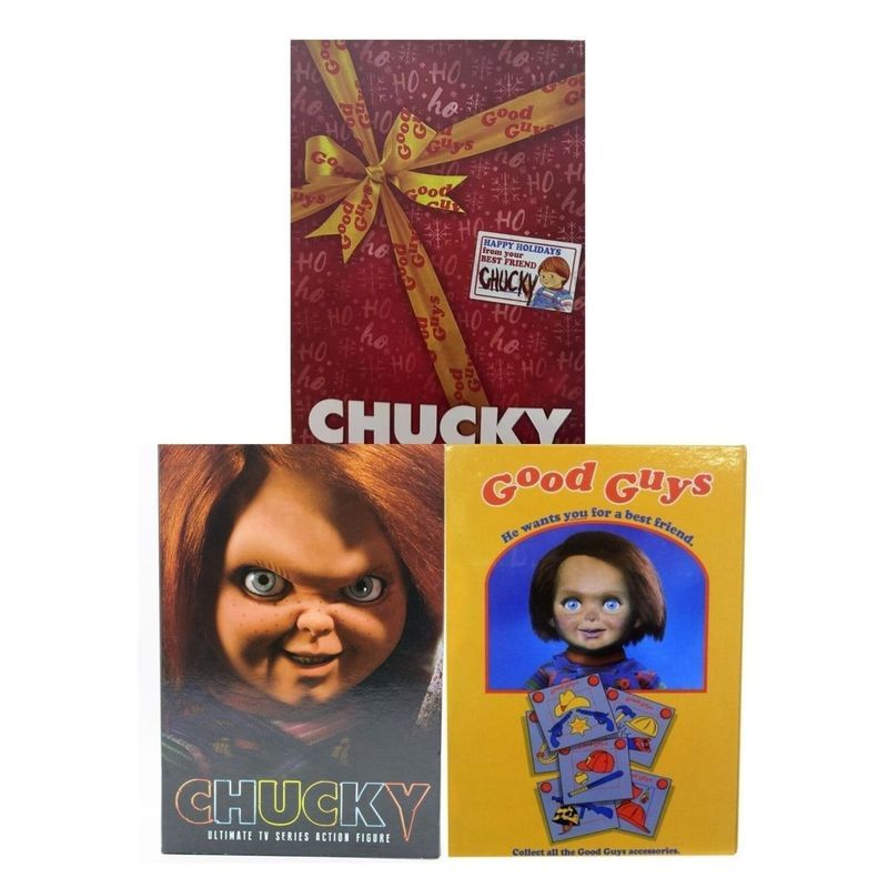 NECA Chucky Cult Chucky Cult Phiên bản truyền hình Kinh dị Ma Búp bê Búp bê Hình Mô hình o