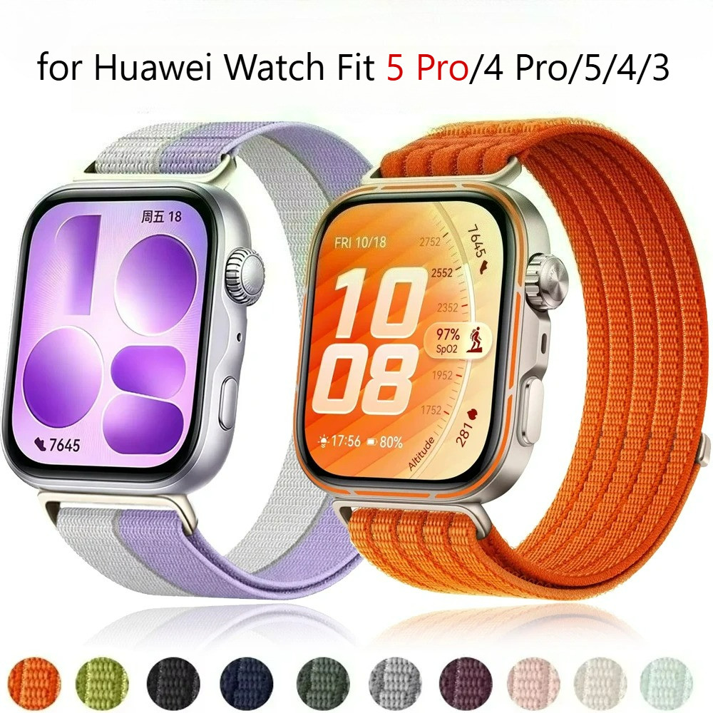 Dây đeo Nylon cho Huawei Watch Fit 5 Pro Dây đeo thoáng khí thể thao cho Huawei Watch Fit 5 4 3
