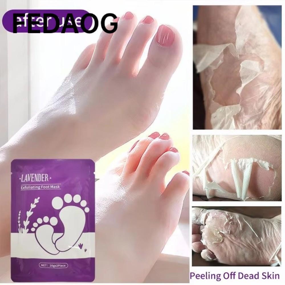 FEDAOG Tẩy Tế Bào Chết Chân, Lavender Home SPA Care Foot Peel, Dưỡng Ẩm Callus Repair Foot Care