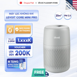  Máy Lọc Không Khí Levoit Core Mini Pro 15-17m2 | Lõi HEPA 3 lớp lọc bụi mịn-Khuếch tán tinh dầu-Màn điều khiển 