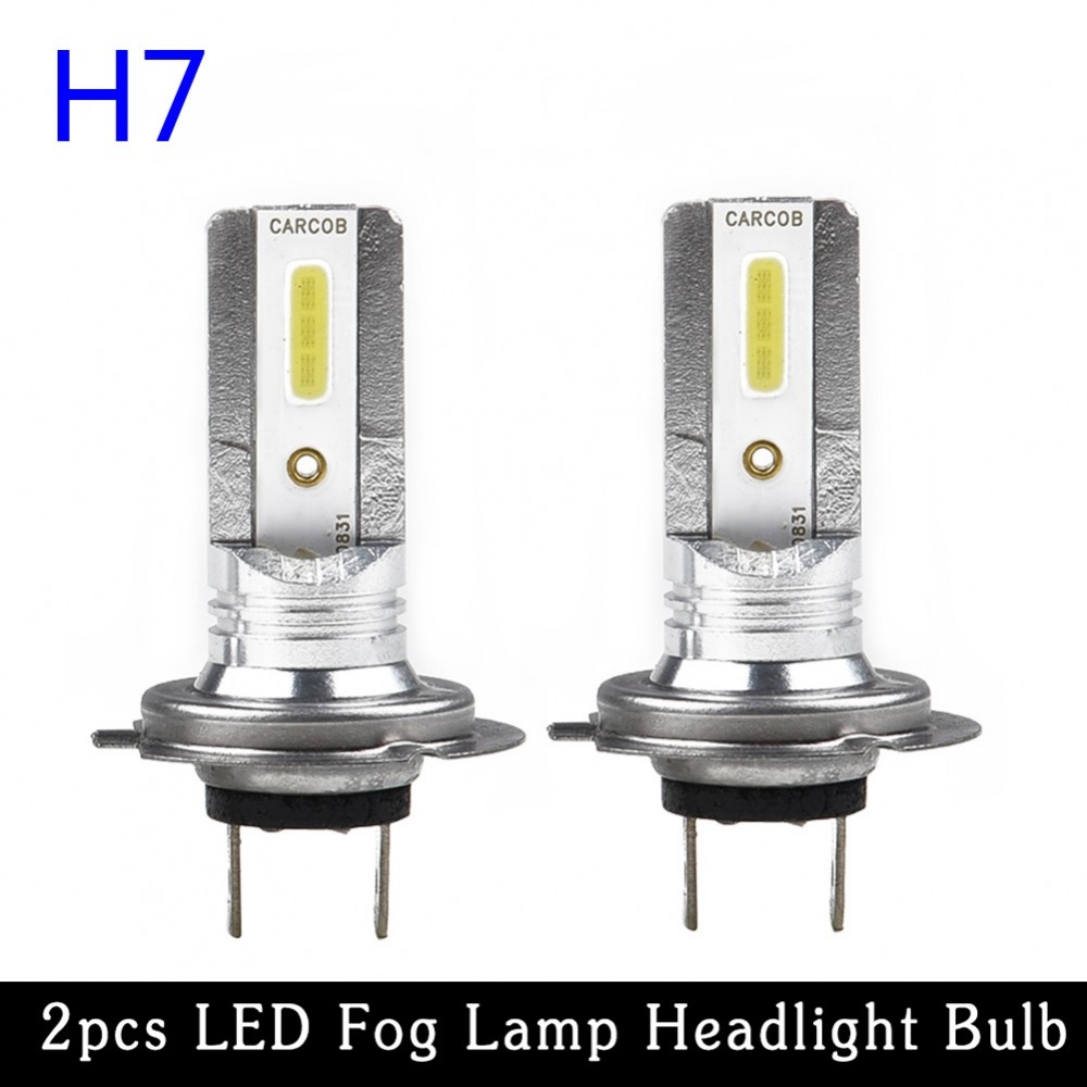 LED Headlight Xenon Lamp Set Waterproof 100W 2Pcs Bulbs H7 Parts 12V-24V