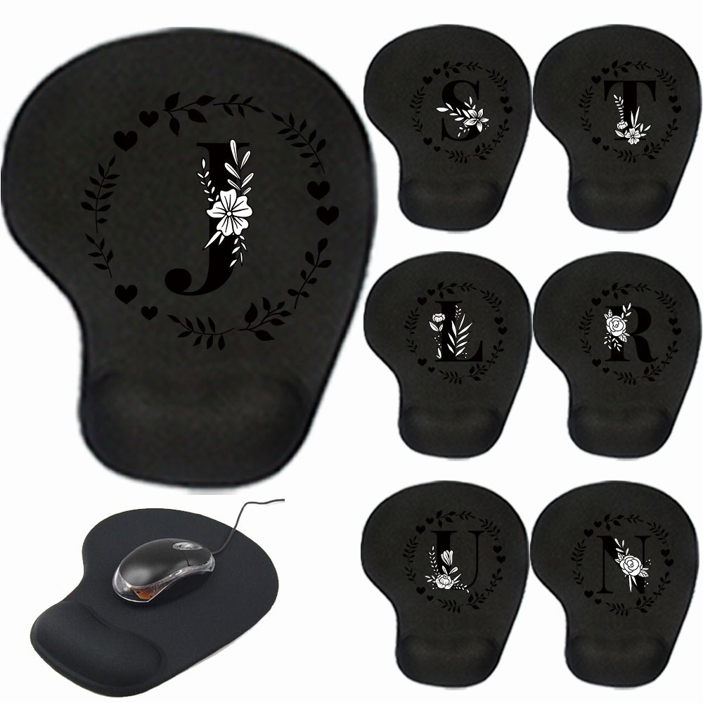 Computer Game Mouse Pad Ergonomic Mousepad Wrist Pad Garland Letter Series  Mouse Mats for Office Ac