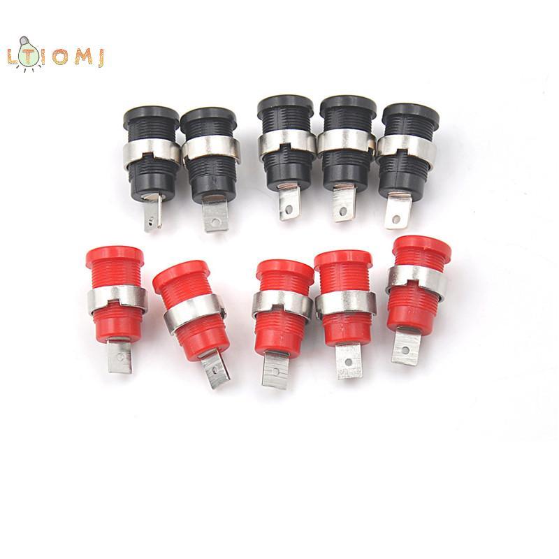 [LTIOMJ] 10 Cái Banana 4mm Jack Cắm Bảng Điều Khiển Gắn Kết Kết Nối Bài [Hot]