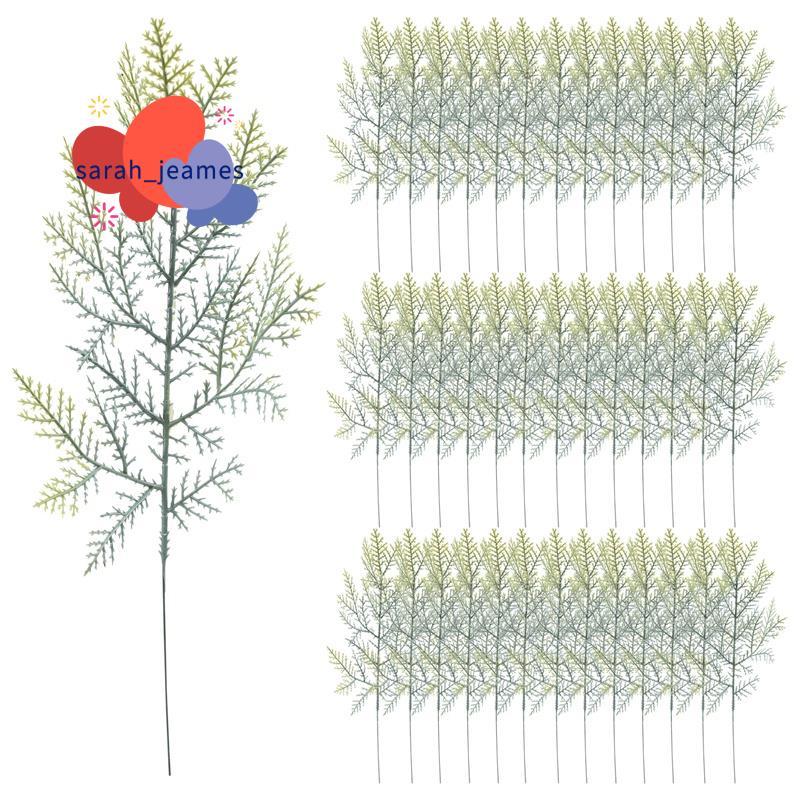 40 Chiếc Nhân Tạo Cedar Sprigs Giả Cedar Nhánh Cedar Thân Cây Sprigs Chọn DIY Phụ Kiện Cho Giáng Sin