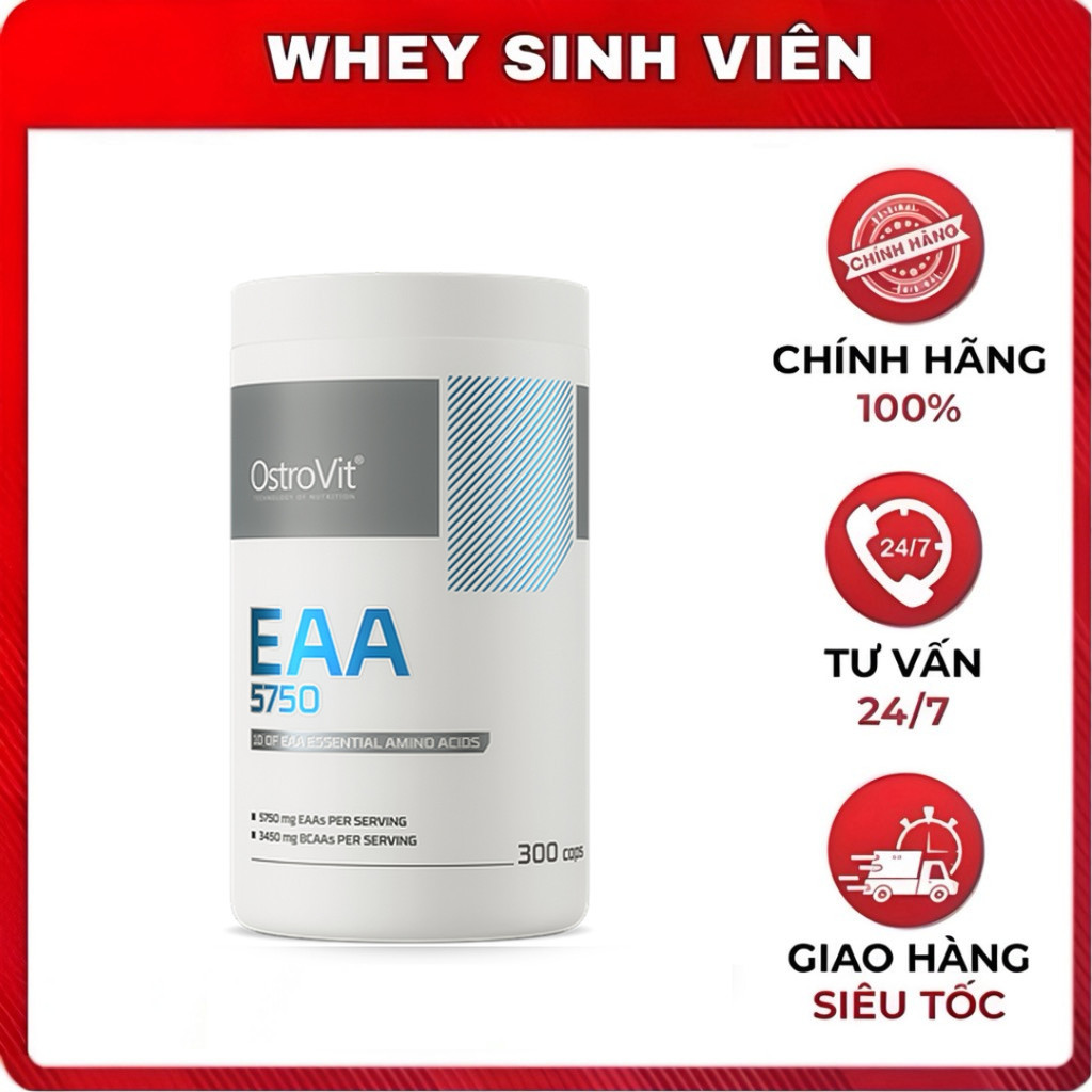 OstroVit EAA 5750 (300 viên) – Bổ sung amino acid thiết yếu cho người tập gym -  Whey Sinh Viên