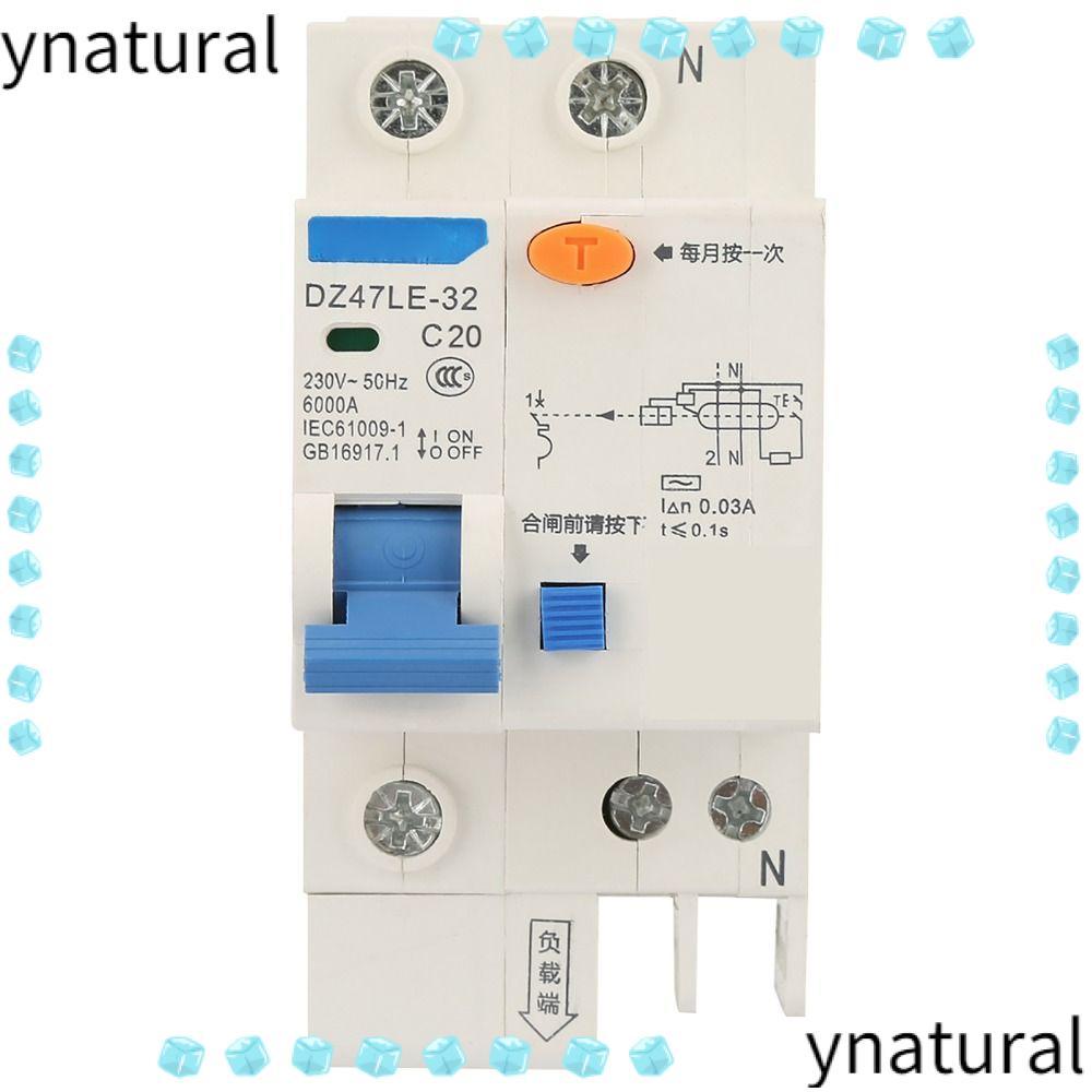 Bộ ngắt mạch bảo vệ YNATURAL, Bộ ngắt mạch 1P + N 230V, RCCB DZ47LE-32 16A / 20A / 32A DZ47LE-32 1P 