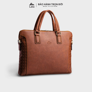  Cặp Công Sở Lata  Thời trang nam basic đựng laptop 13 inch - Cặp da CA28  