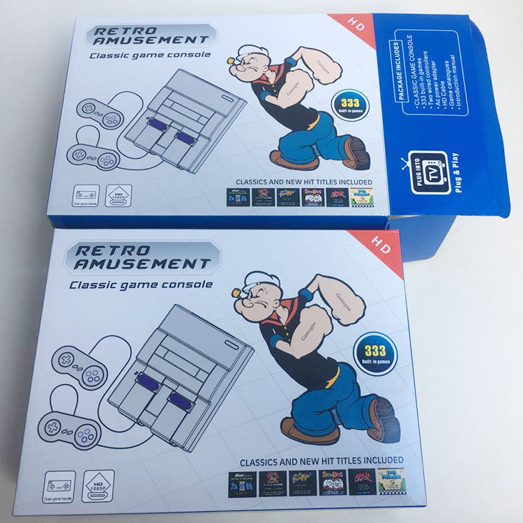 Bảng điều khiển trò chơi TV Mini HDMI cổ điển SUPER SNES HDMI 333 Bảng điều khiển trò chơi 8-Bit