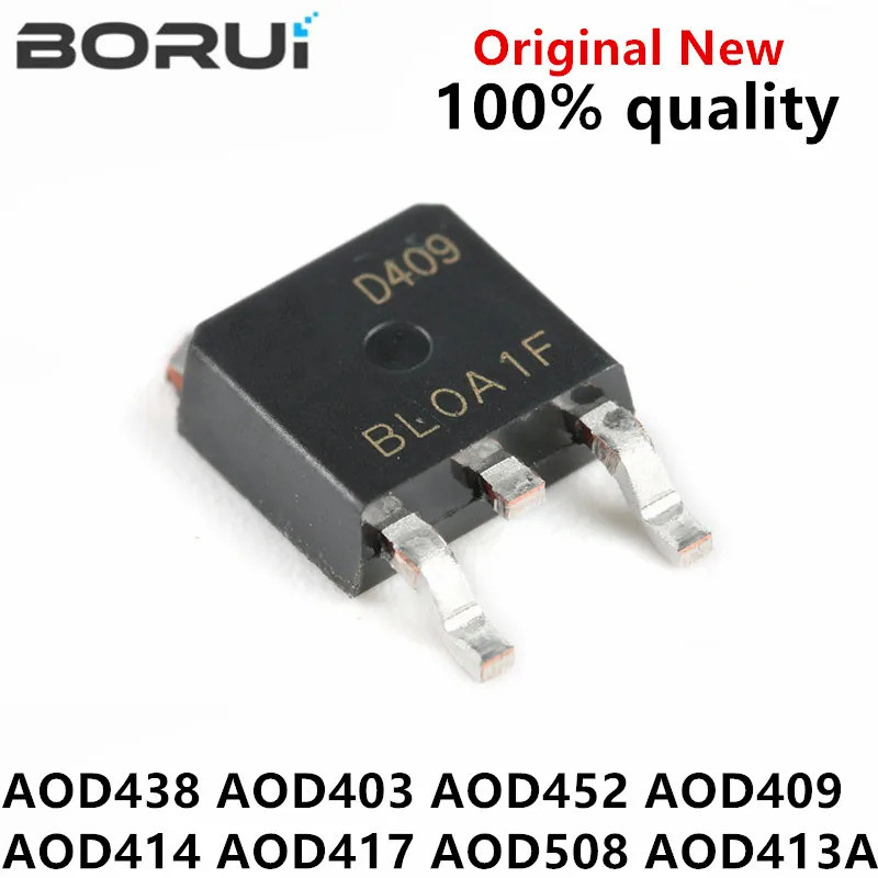 10 chiếc AOD438 TO-252 D438 AOD403 D403 AOD452 D452 AOD409 D409 AOD414 D414 AOD417 D417 AOD508 D508 