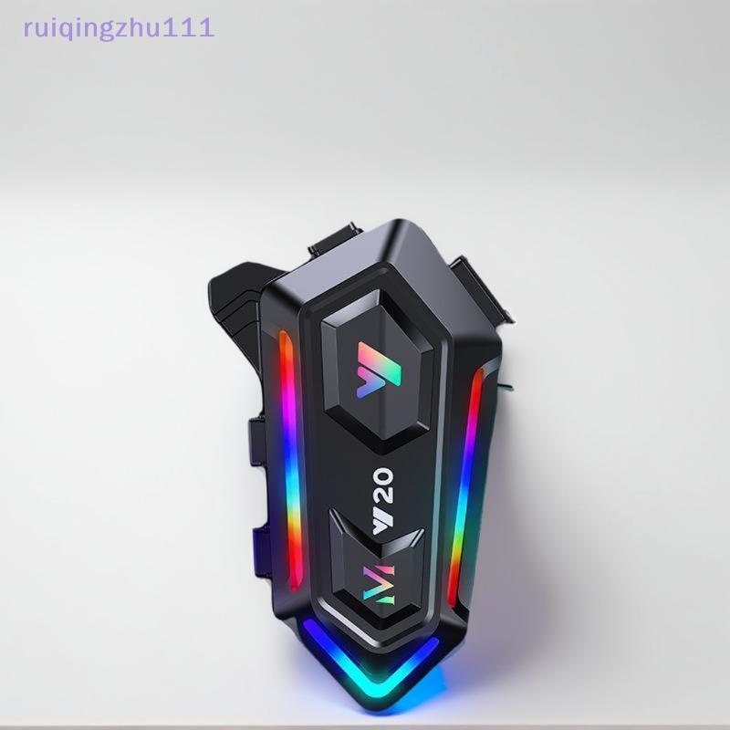 [ruiqingzhu] Tai nghe mũ bảo hiểm xe máy Y20 Mũ bảo hiểm chống nước xe máy Tai nghe âm thanh nổi RGB