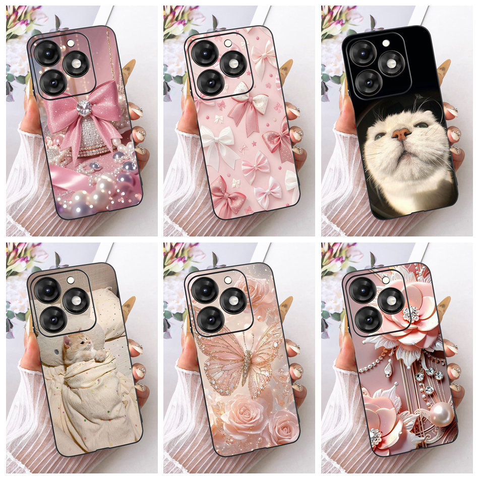 Dành Cho Tecno Spark 20 20C 20 Pro Mới Thanh Lịch Họa Tiết Mèo Vỏ Tranh Tecno Spark20 20C 20Pro Màu 