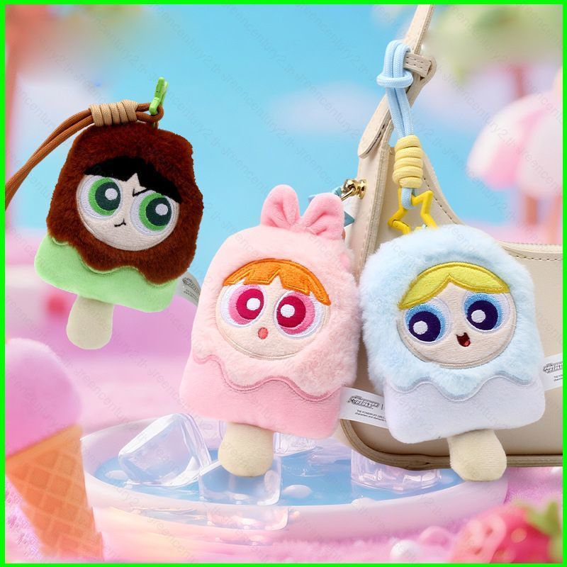 GC The Powerpuff Girls Blossom Bubbles Buttercup Hoạt Hình Mùa Hè Popsicle Ice Cream plushie Túi Cha