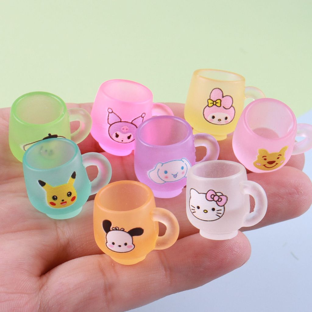 6 Chiếc Sanrio Đồ Chơi Kuromi Đồ Chơi Kuromi Đồ Chơi Sanrio Hoạt Hình Dạ Quang Cốc Đồ Chơi Trẻ Em Tr
