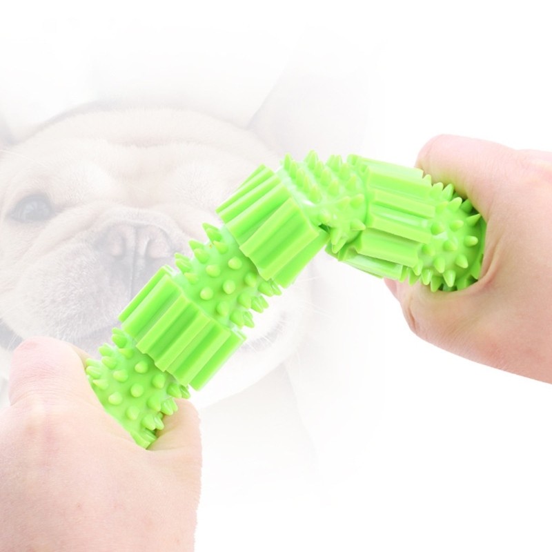 YU Pet Dental Stick Chew Bone Cleaning Spikes Dispenser cho răng miệng có thể giặt được