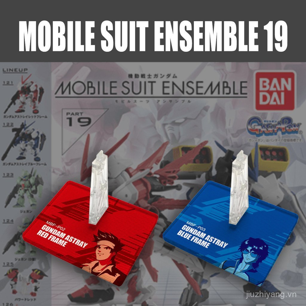 Sản phẩm mới Gundam MSE 19 Reloaded Ensemble Đỏ Dị Giáo Xanh Dương Dị Giáo Jegan D-Type Capsule Toy 