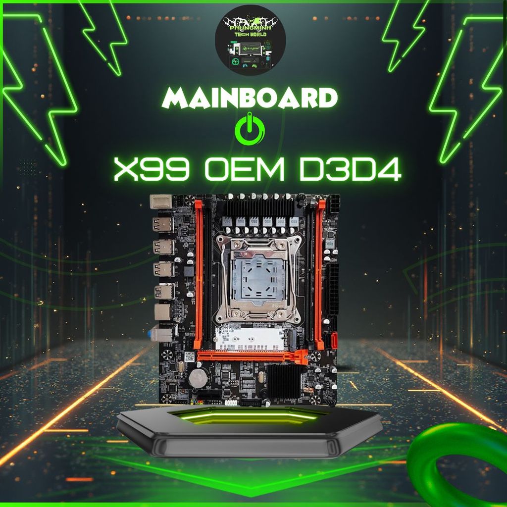 Mainboard X99 OEM D3/D4 Max Xung ALL CORE - Undervolt, tiết kiệm điện, bền bỉ. BH 1 đổi 1 trong 6 th