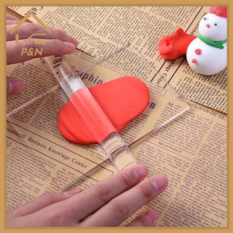 [P & N} Polymer Clay Crafts Acrylic Roller Hollow Rolling Clay Bar Roll Stick Định hình [VN]