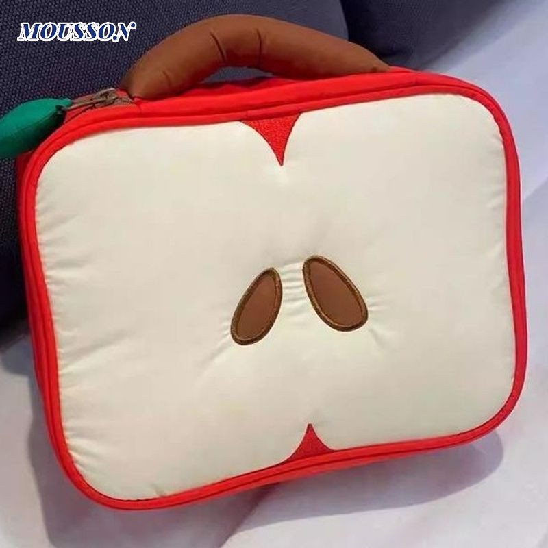 Túi đựng mỹ phẩm hình quả táo sáng tạo MOUSSON Túi đựng mỹ phẩm du lịch dung tích lớn di động