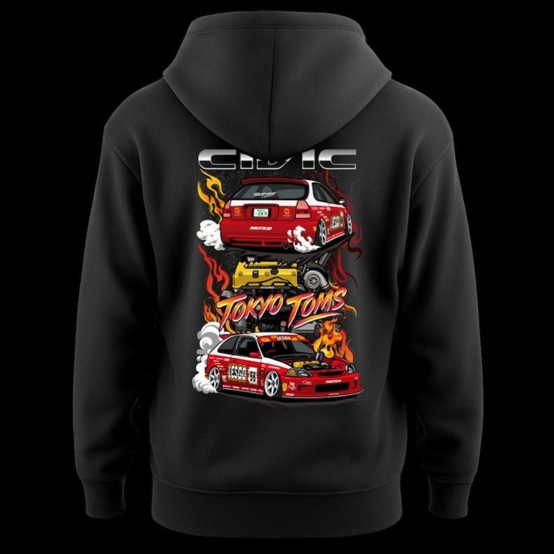 Bán chạy hoodie Honda Civic EK9 Type R cho nam nữ, chất lượng cao