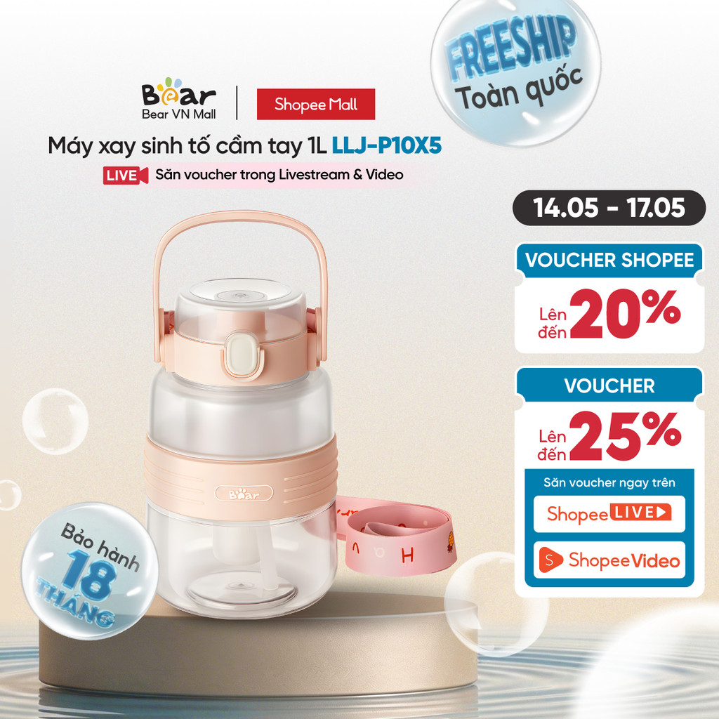 Máy xay sinh tố cầm tay Bear LLJ-P10X5