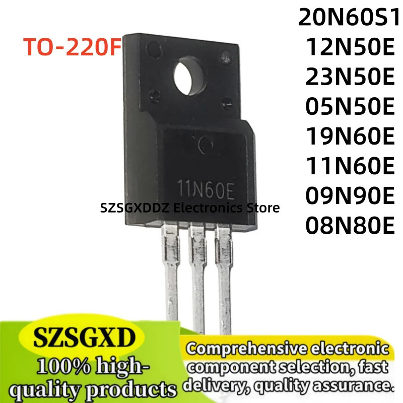 5 Chiếc FMV20N60S1 12N50E 23N50E 05N50E 19N60E 11N60E 09N90E 08N80E TO-220F Hiệu Ứng Trường Transist