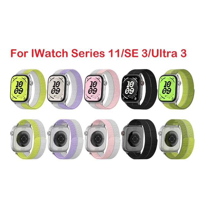 Dây Đeo Đồng Hồ Thông Minh Nylon Cho Apple Watch 44 45 41 40 Mm, Tương Thích Với Các Dòng Apple Watc
