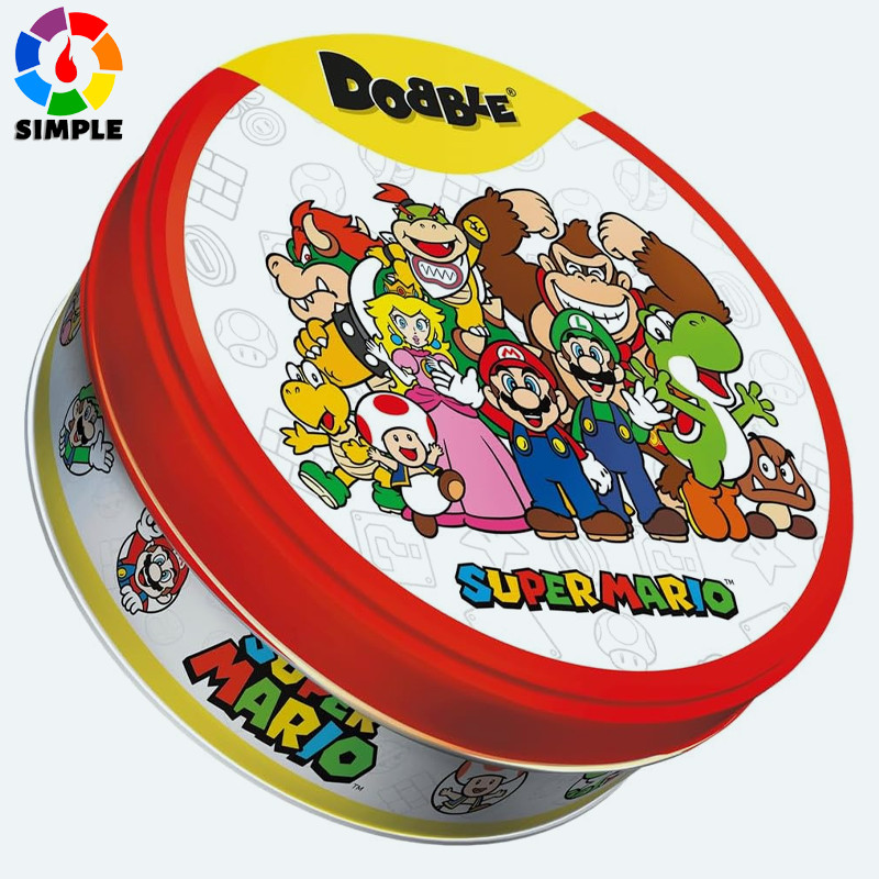 Dobble Super Mario Eco Sleeve | Ultimate Observation and Speed Game for Families and Children | Ages