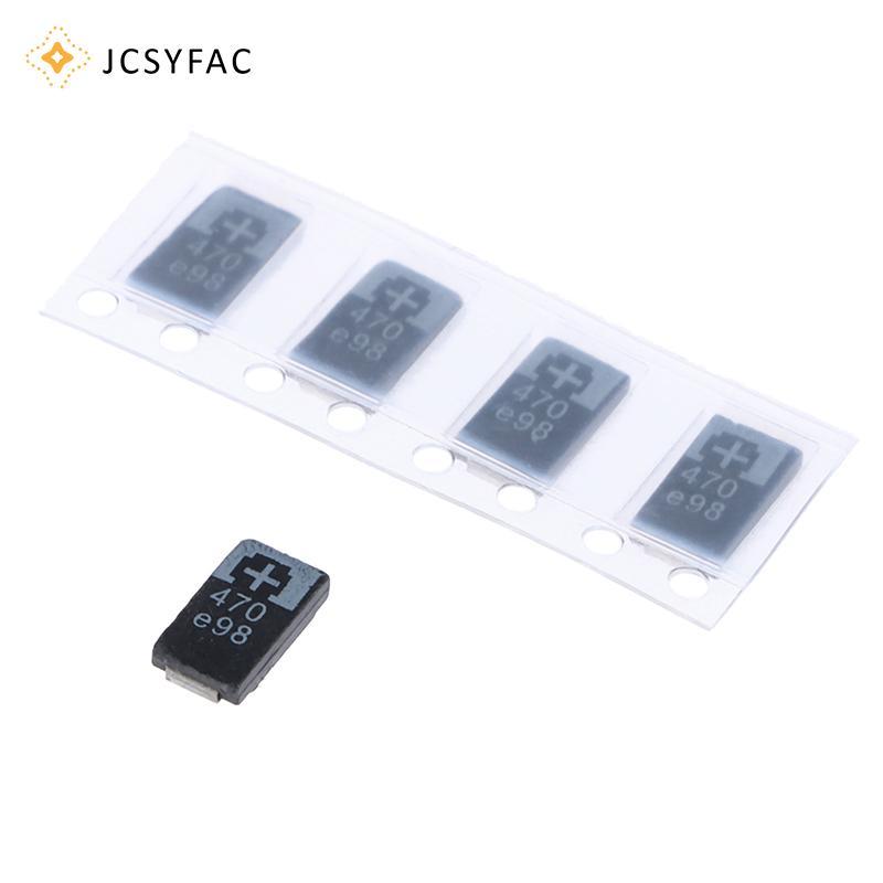 JCSYFAC 5 Chiếc 2R5TPE470M9 470 2.5V 470UF SMD Tụ Điện Tantalum Polymer Tụ Điện Mới