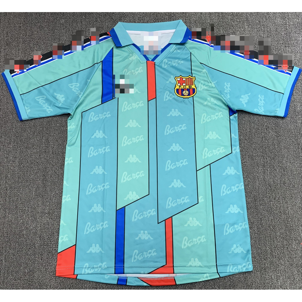 Áo đấu ngắn tay bóng đá sân khách Barcelona 96-97-FG001