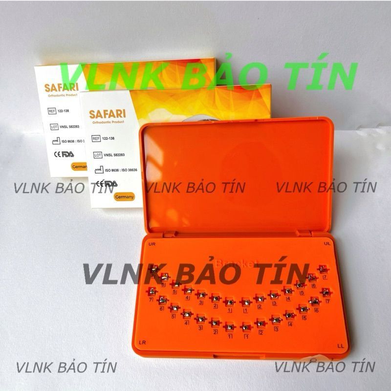 Mắc Cài Cánh Cam Cao Cấp – Có Sẵn Răng 6–7 – Hộp 24 Chi Tiết – Slot 0.22 Hệ Roth/MBT – Mắc Cài Chính