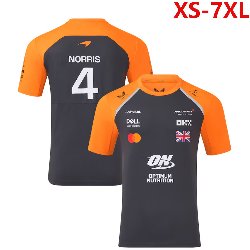 2026 Áo thun ngắn tay Unisex F1 mới + F1 Mclaren Racing Team Jersey
