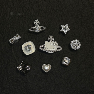 Bộ Sticker Cham 3D Bling Cao Cấp Có Nút Cài Gắn Dép｜Hello Kitty s Đáng Yêu Cho Dép｜gift、sẵn、túi