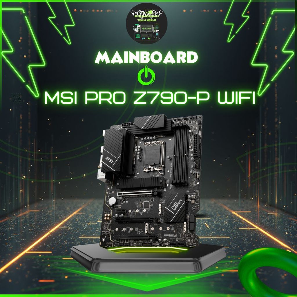 MSI PRO Z790-P WIFI Motherboard - Intel Z790, Socket 1700, ATX, 4 RAM Slots, DDR5, 2.5 Gigabit LAN
