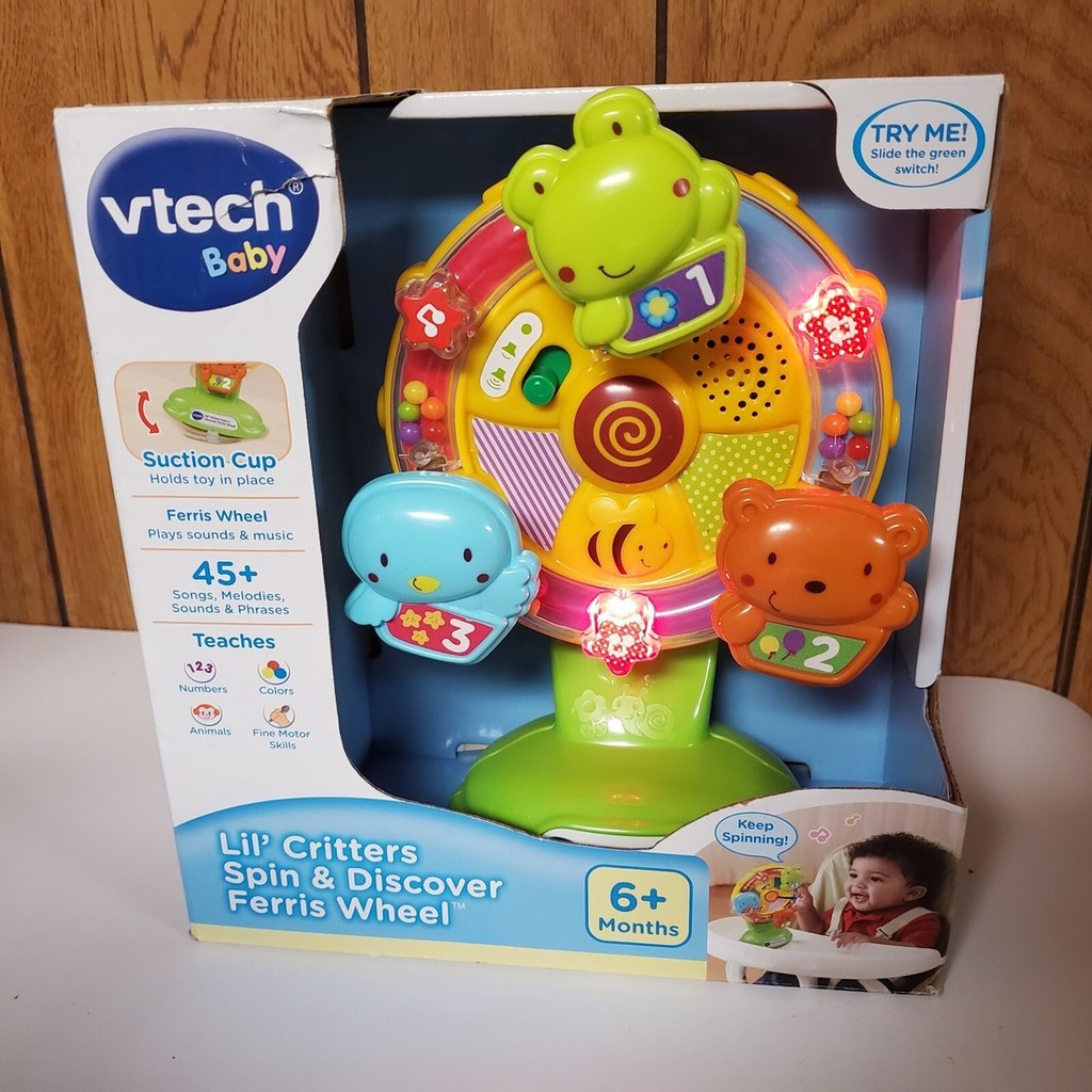 Đồ chơi vòng quay thú vị 80-165900 VTech Baby Lil' Critters Spin and Discover Ferris Wheel