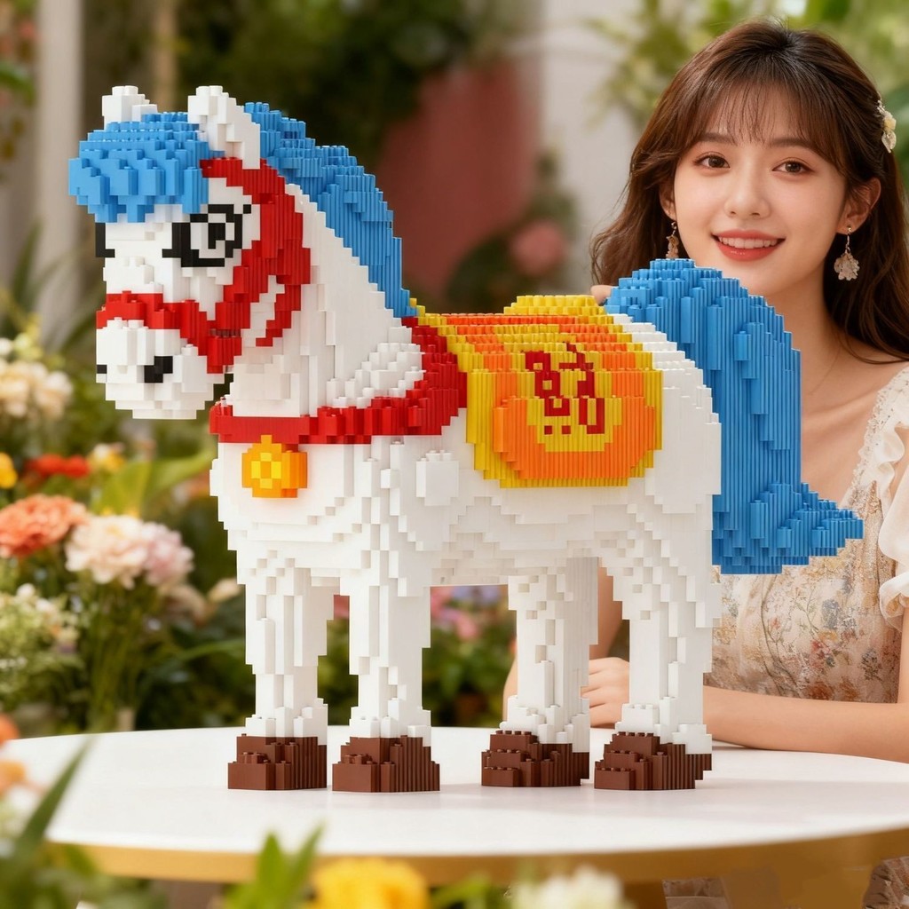 2026 Khối Xây Dựng Ngựa Tương Thích Lego Cung Hoàng Đạo Hạt Ngựa Giáo Dục Tự Làm Lắp Ráp Đồ Chơi Năm