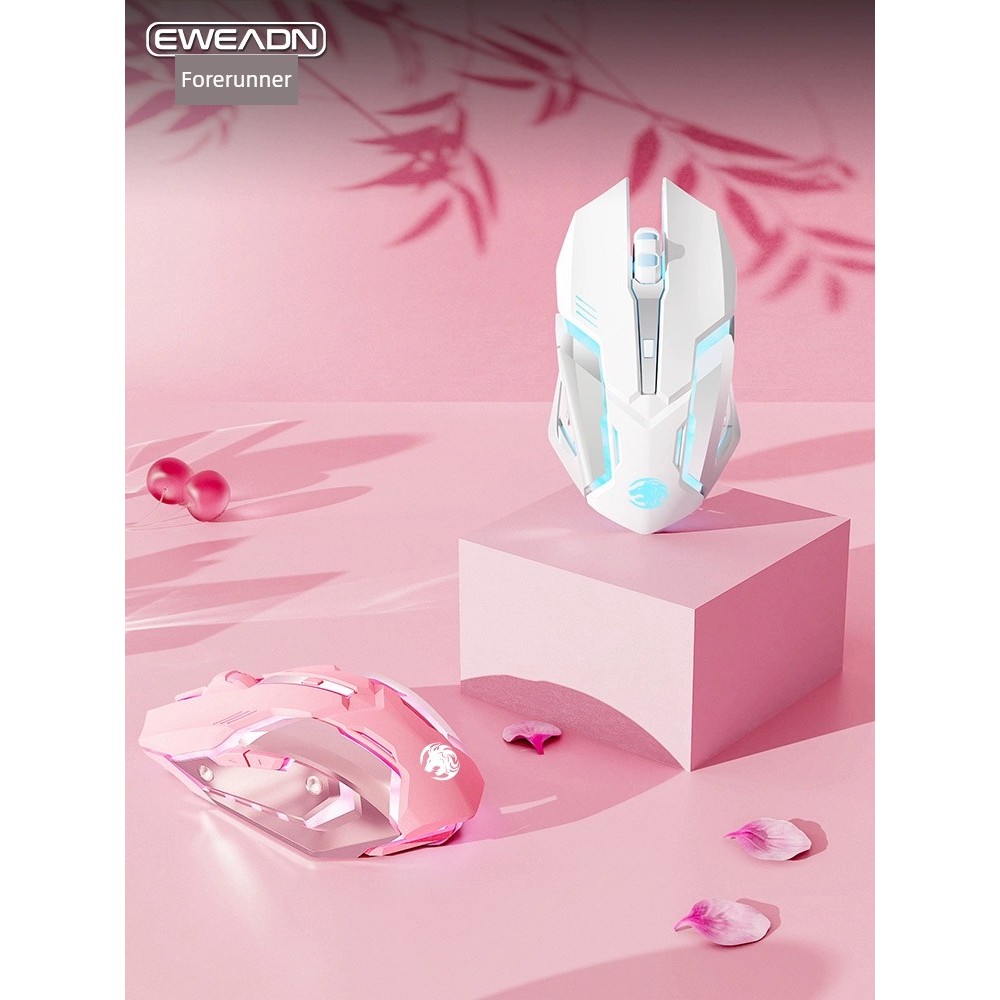 Forwarder Bluetooth Chế độ kép Chuột không dây màu hồng cho bé gái